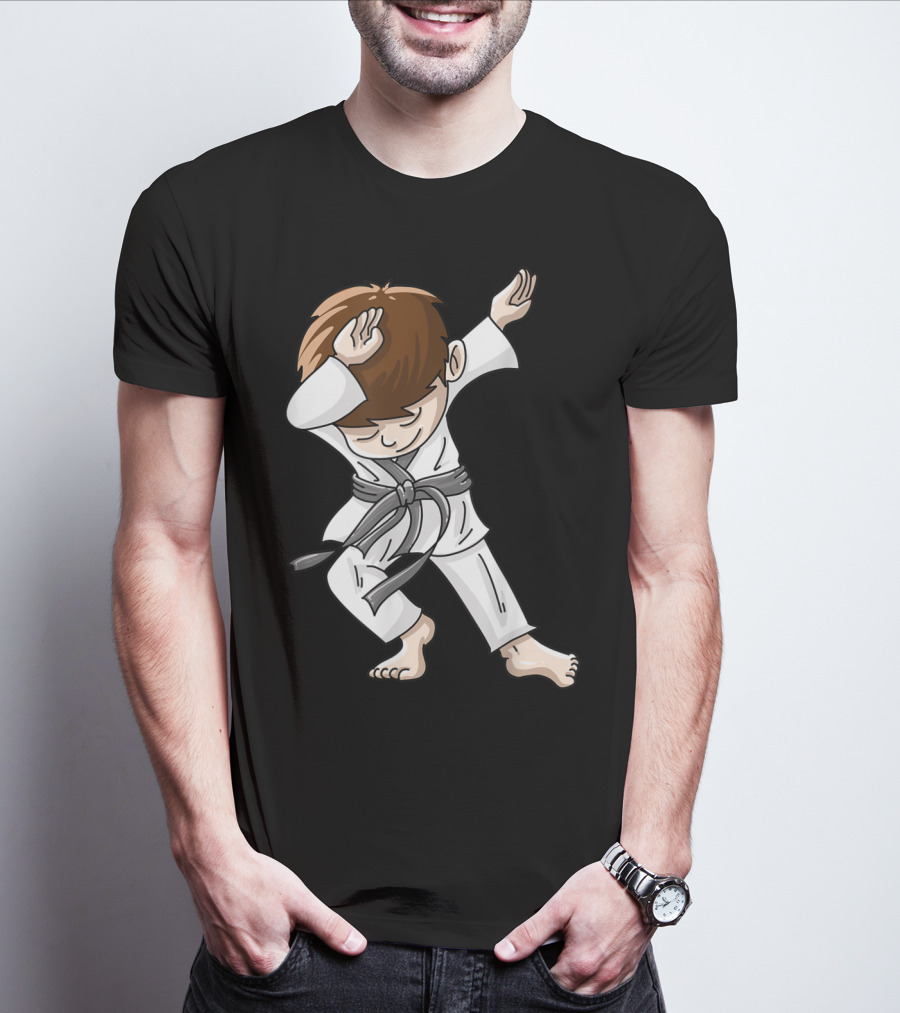 Cool Karate Boy Dabbing Hip Hop Judo Dance Fun T-Shirt