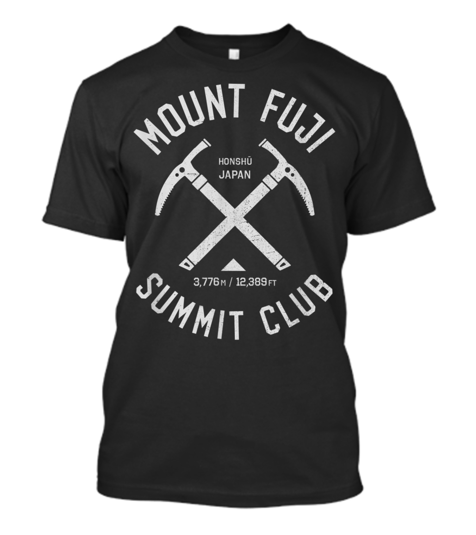 Mount Fuji Summit Club Honshu Japan 3776m 12389ft T-Shirt