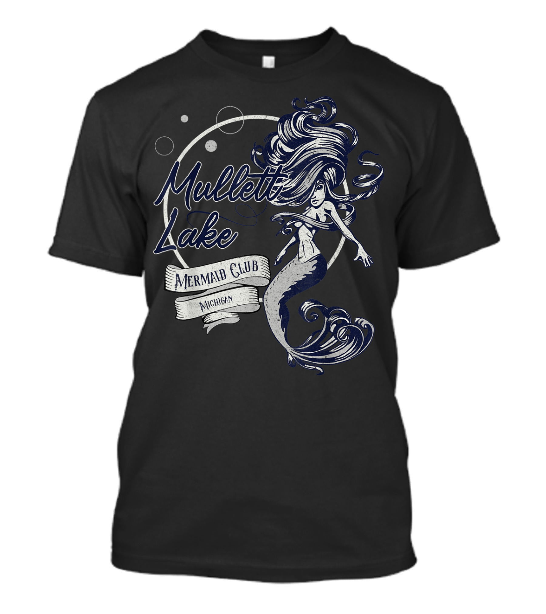 Mullett Lake Mermaid Club Michigan Oceanic Fantasy T-Shirt