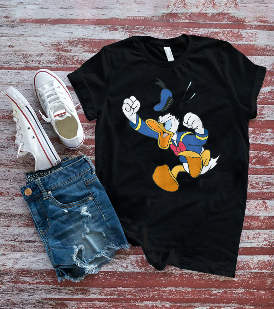 Disney Donald Duck Fit Of Anger Classic Character Pose T-Shirt