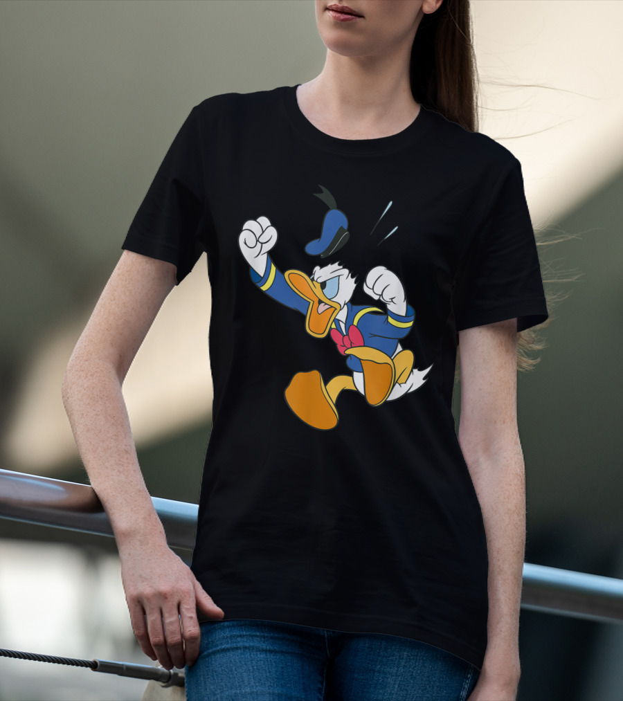 Disney Donald Duck Fit Of Anger Classic Character Pose T-Shirt