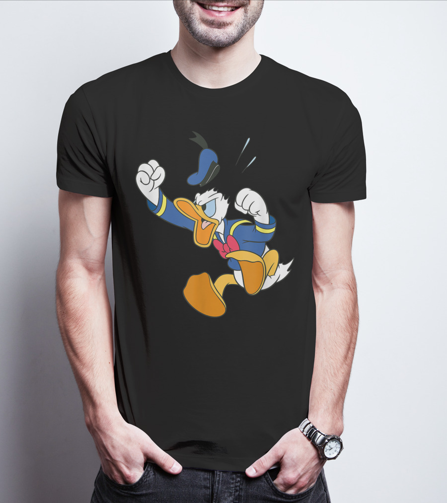 Disney Donald Duck Fit Of Anger Classic Character Pose T-Shirt