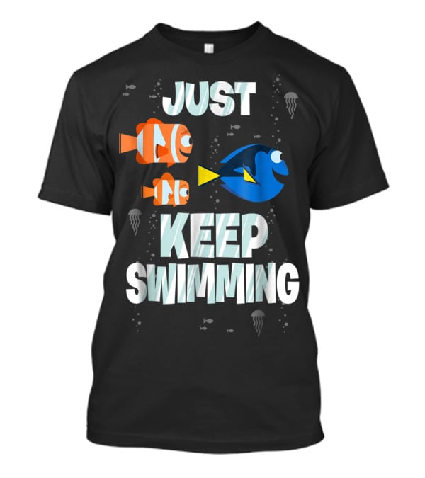 Disney Finding Dory Just Keep Swimming With Marlin And Nemo T-Shirt