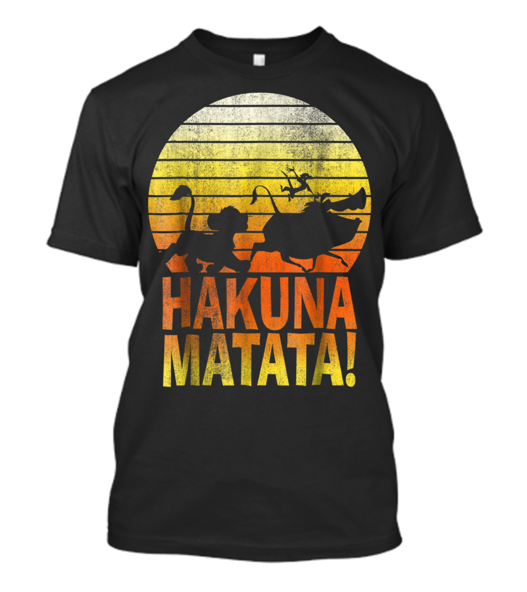 Disney Lion King Simba Pumbaa Timon Hakuna Matata Sunset T-Shirt