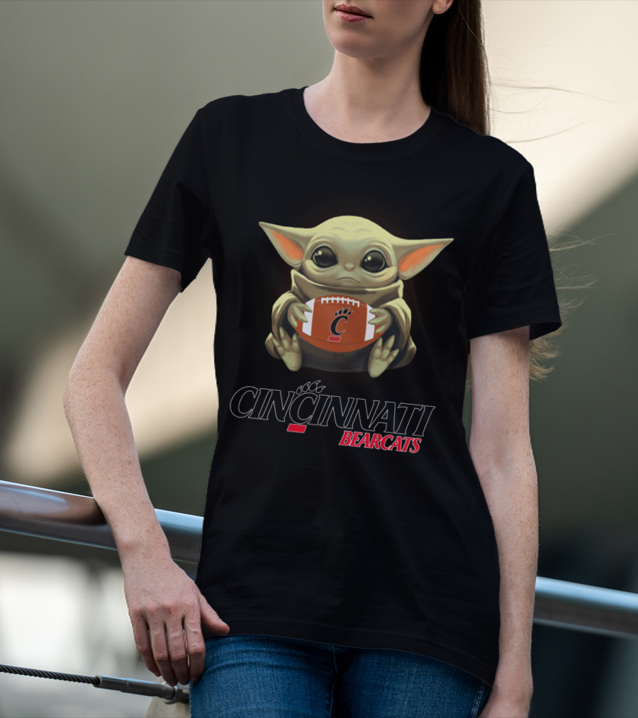Cincinnati Bearcats Yoda Football Star Wars Fans T-Shirt
