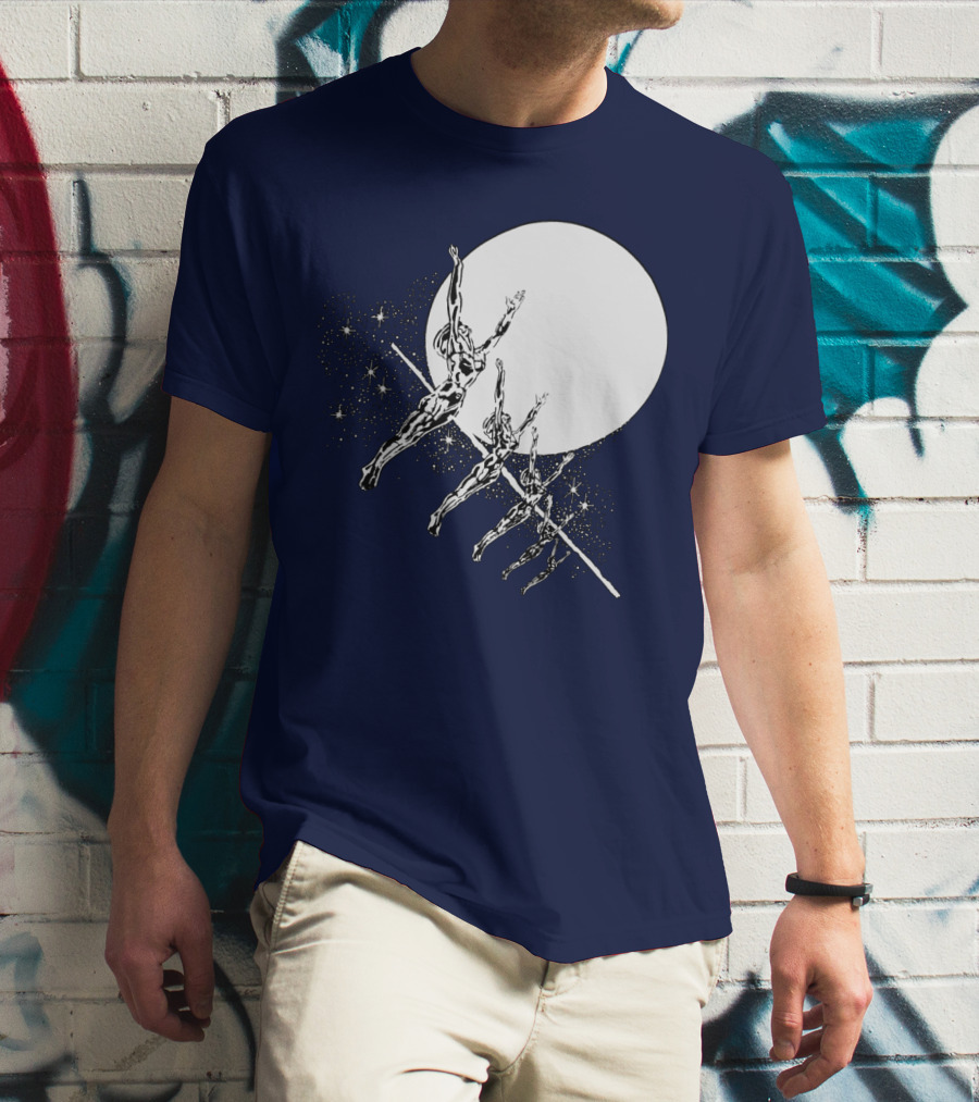 HAWKWIND BAND SPACE THEMED ASTRONAUTS MOON JUMPING T-Shirt