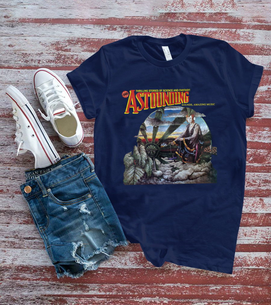 Thrilling Stories Of Science And Fantasy Astounding Sounds Amazing Music T-Shirt