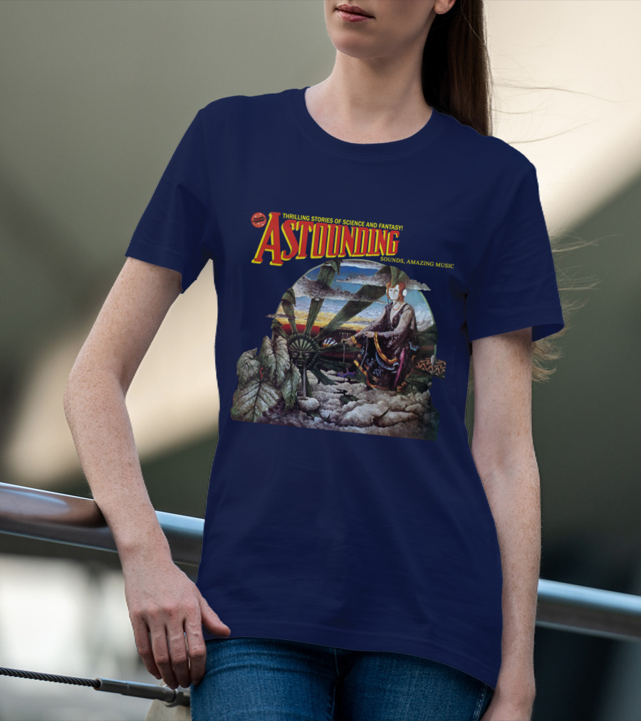 Thrilling Stories Of Science And Fantasy Astounding Sounds Amazing Music T-Shirt