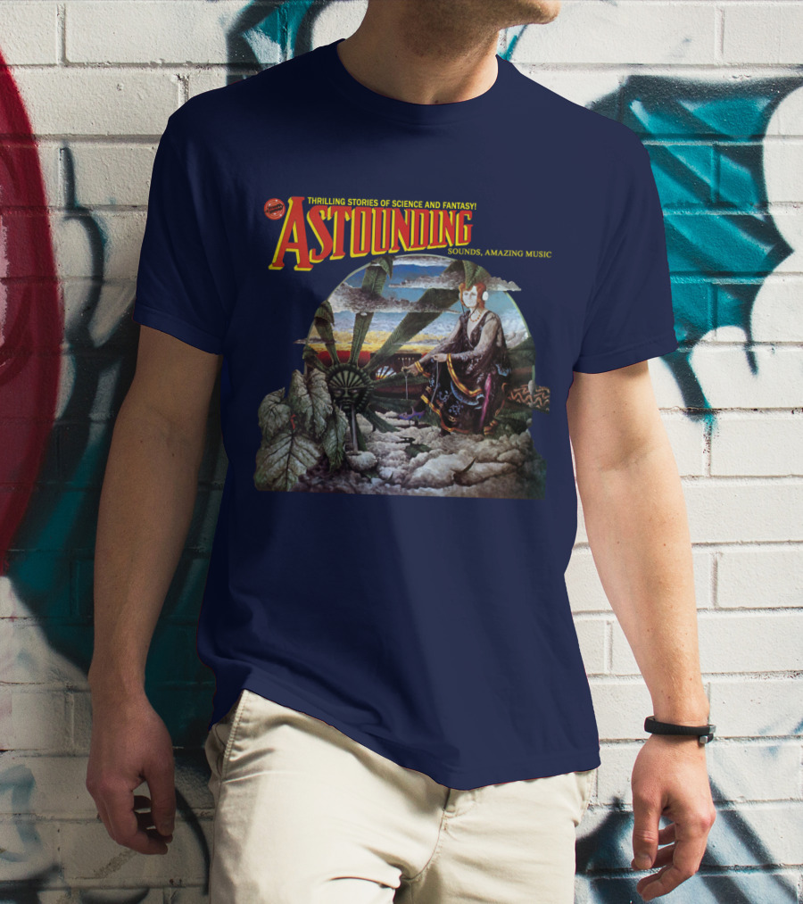 Thrilling Stories Of Science And Fantasy Astounding Sounds Amazing Music T-Shirt