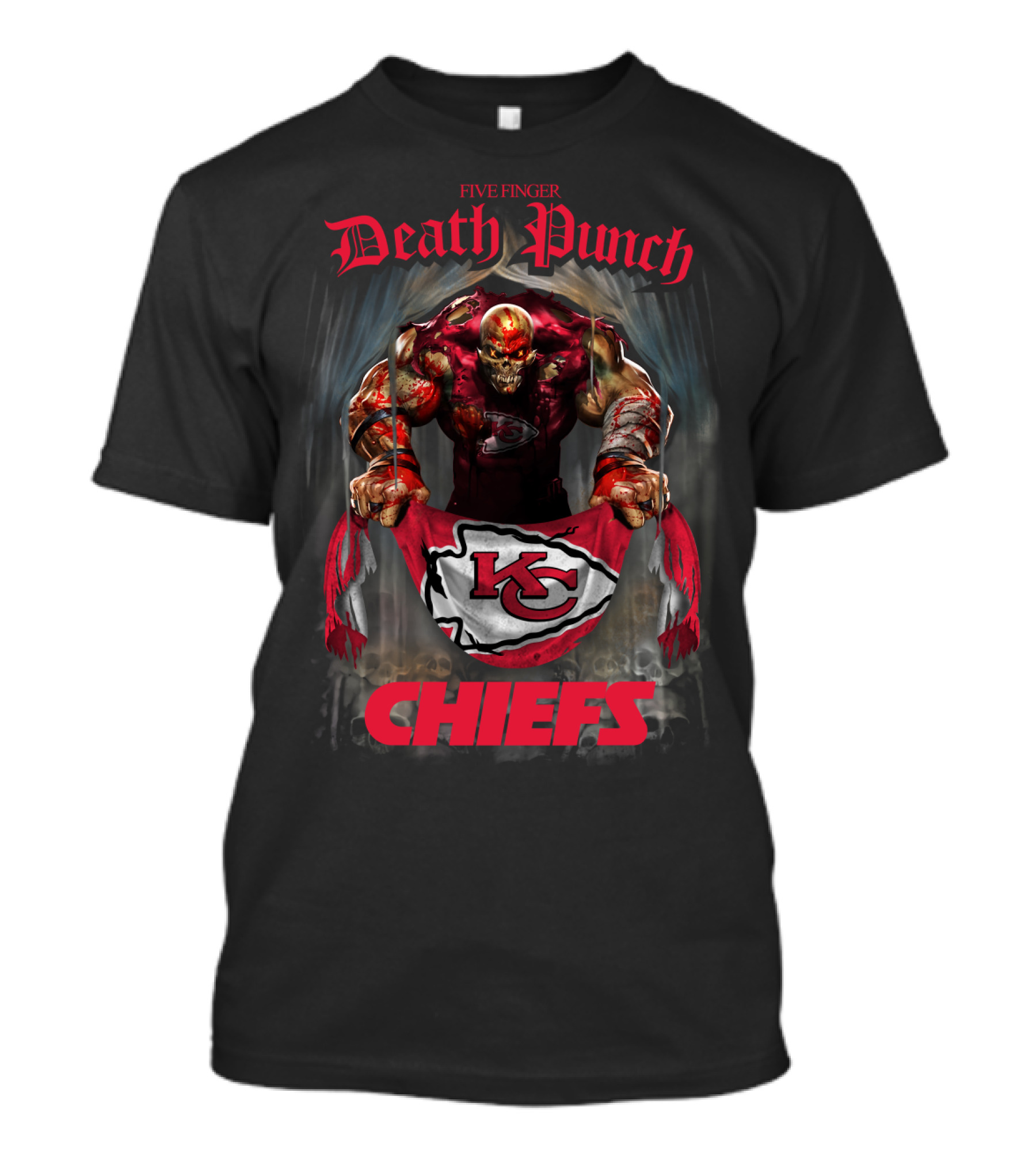 Five Finger Death Punch Chiefs Kansas City Kc T-Shirt