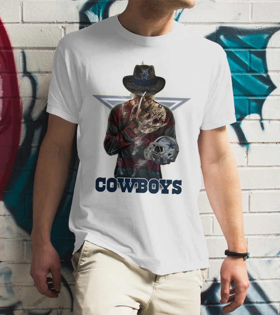 Jason Voorhees Dallas Cowboys Horror Crossover Cowboys Star T-Shirt