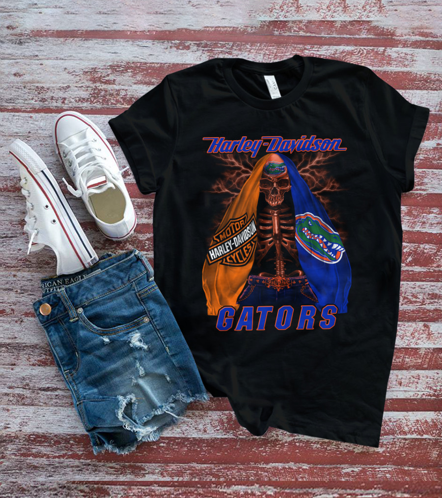 Harley Davidson Florida Gators Skeleton Hd M2D23 T-Shirt