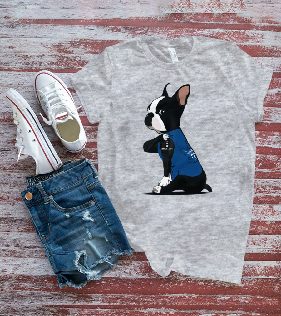 Toronto Maple Leafs I Love Maple Leafs Bulldog T-Shirt