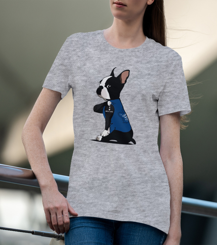 Toronto Maple Leafs I Love Maple Leafs Bulldog T-Shirt