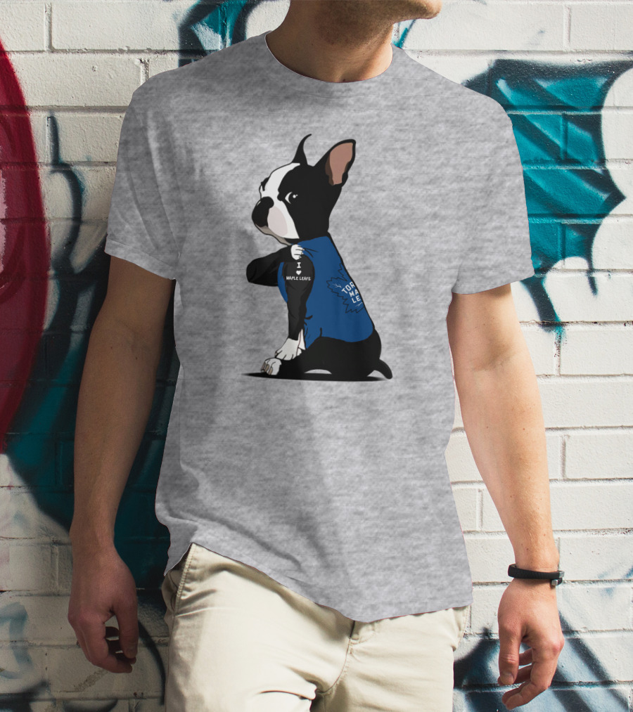 Toronto Maple Leafs I Love Maple Leafs Bulldog T-Shirt