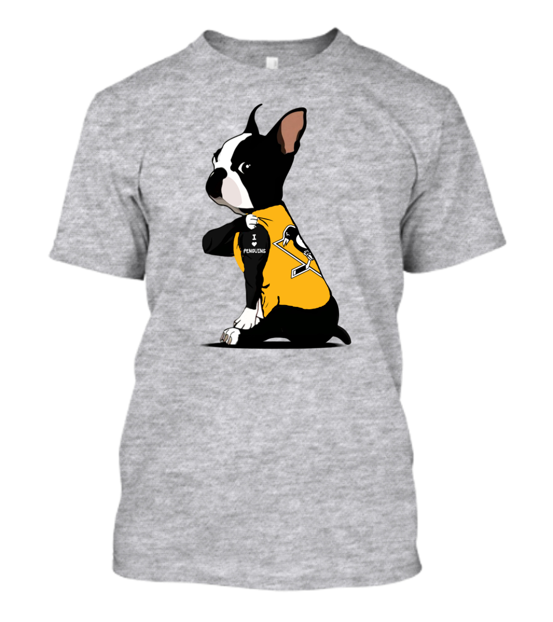 Pittsburgh Penguins Bulldog Hockey Fan Love T-Shirt
