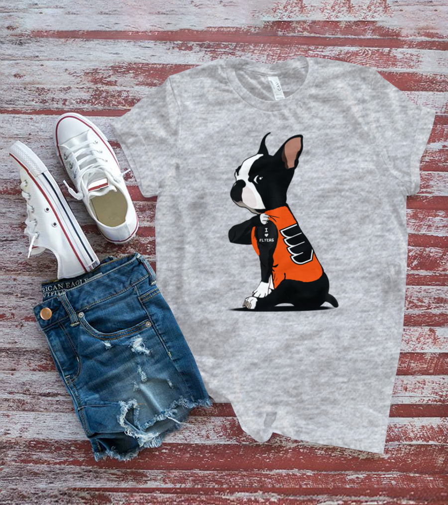 Philadelphia Flyers Bulldog I Love Flyers T-Shirt