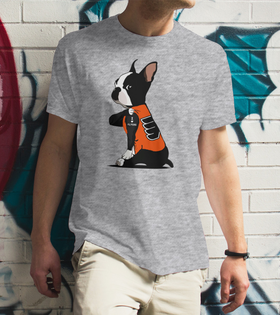 Philadelphia Flyers Bulldog I Love Flyers T-Shirt