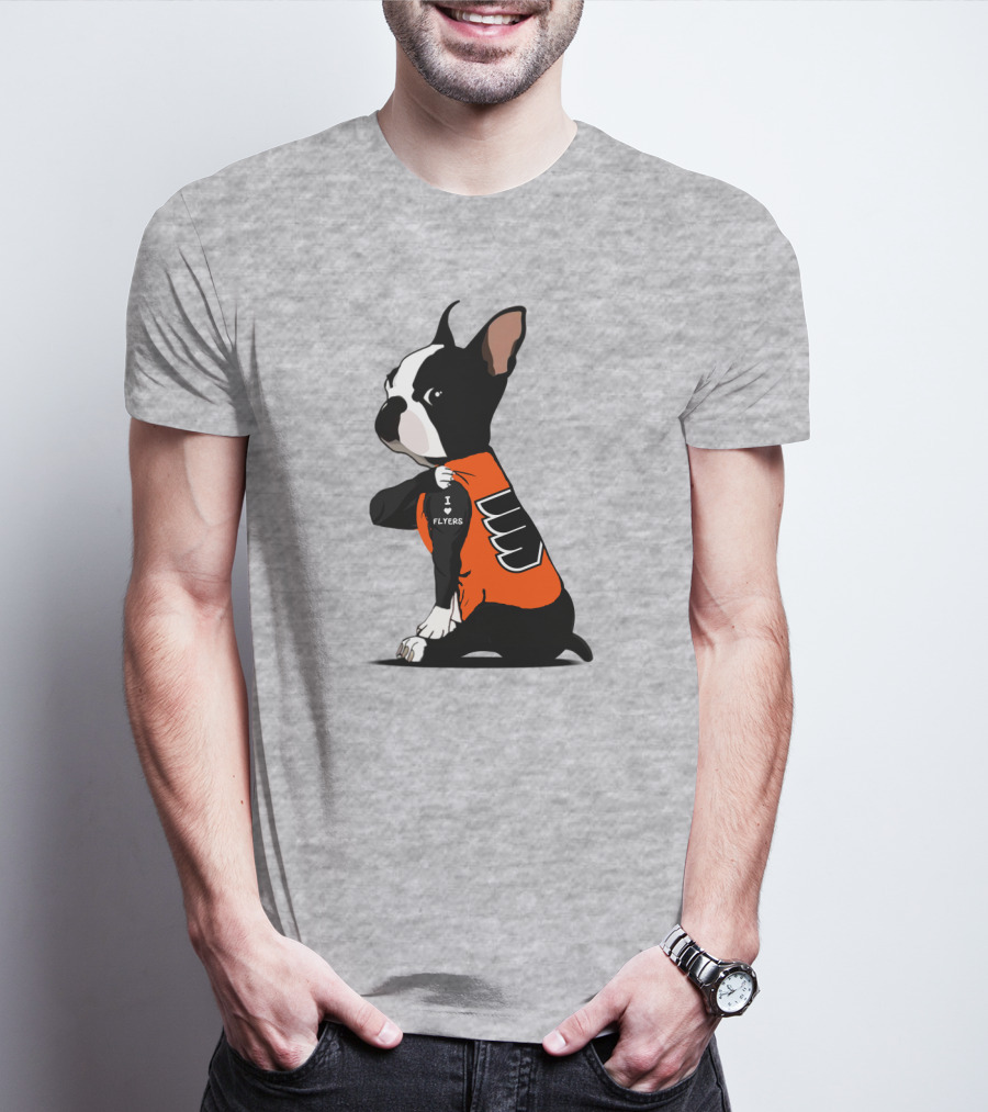 Philadelphia Flyers Bulldog I Love Flyers T-Shirt