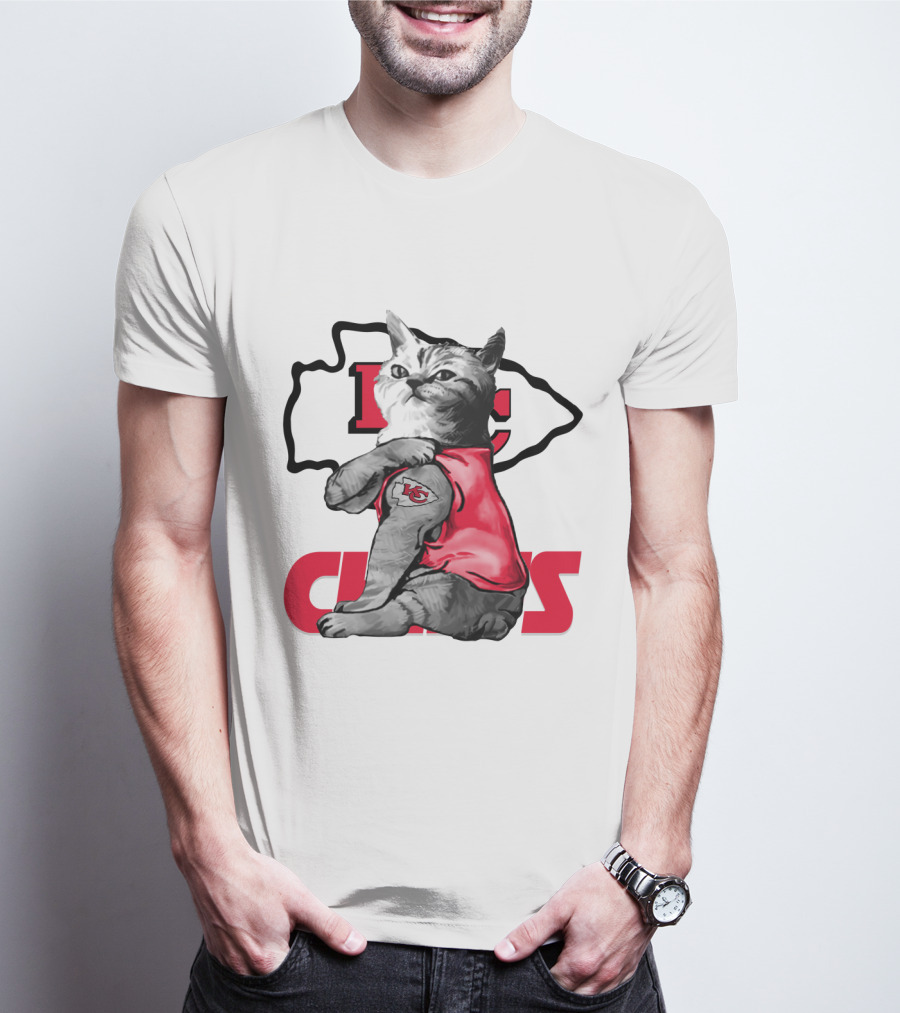 Kansas City Chiefs Cat Lovers T-Shirt