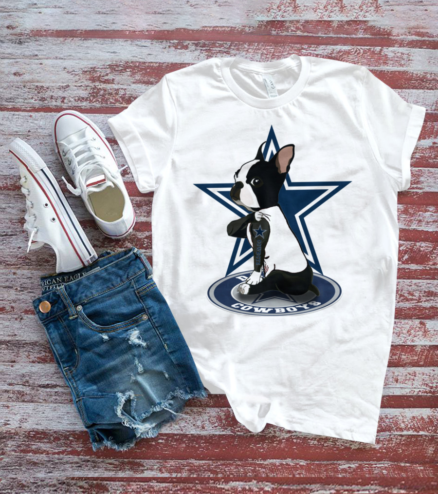 Boston Terrier Cowboys Star T-Shirt