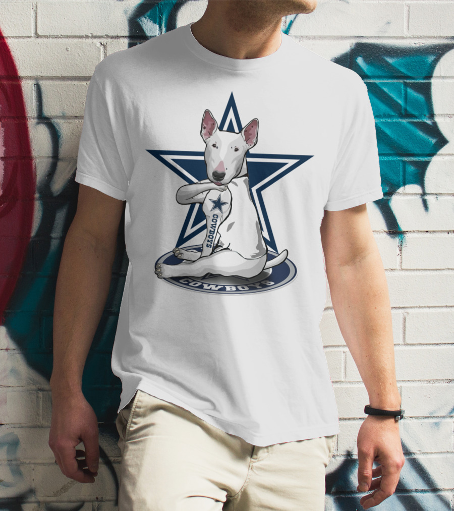 Dallas Cowboys Bull Terrier Star T-Shirt
