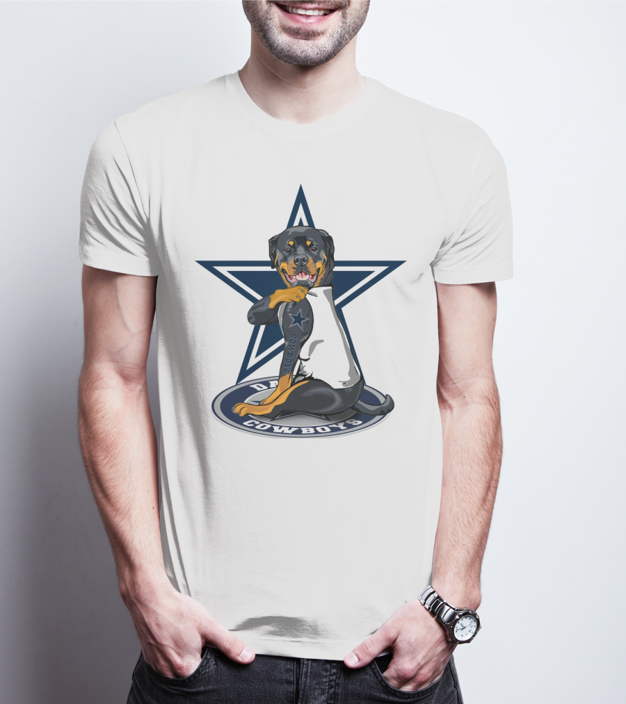 Dallas Cowboys Star Rottweiler T-Shirt