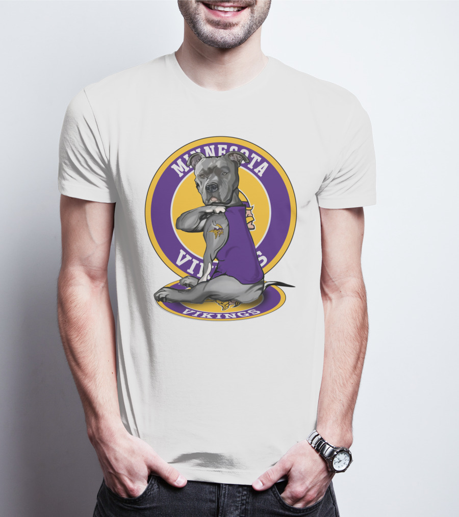Minnesota Vikings Pitbull T-Shirt