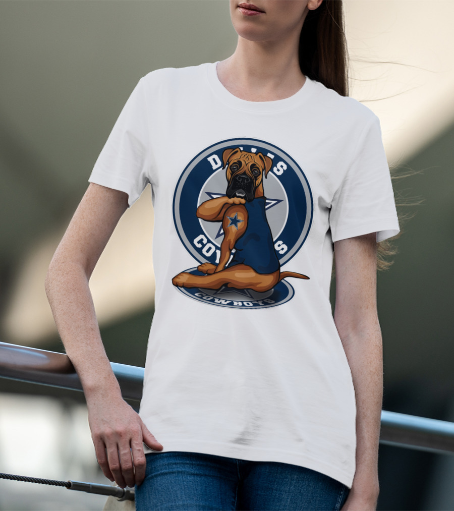 Dallas Cowboys Boxer Dog Star T-Shirt