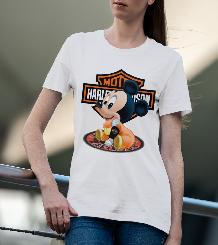 Harley Davidson Moto Mickey Mouse T-Shirt