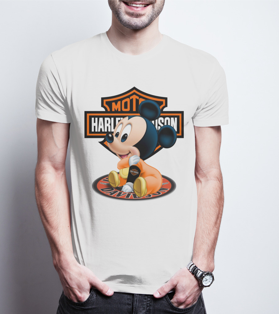 Harley Davidson Moto Mickey Mouse T-Shirt