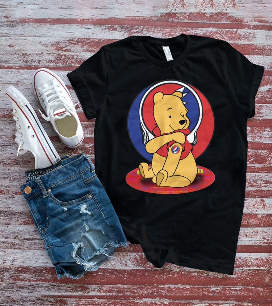 Winnie The Pooh Grateful Dead Steal Your Face T-Shirt