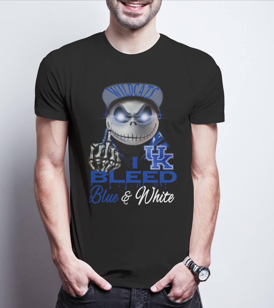 Wildcats I Bleed Blue & White Uk T-Shirt