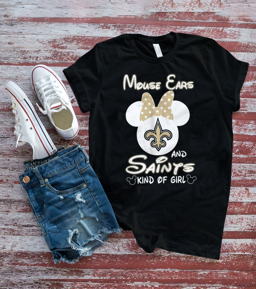 Mouse Ears And Saints Kind Of Girl T-Shirt