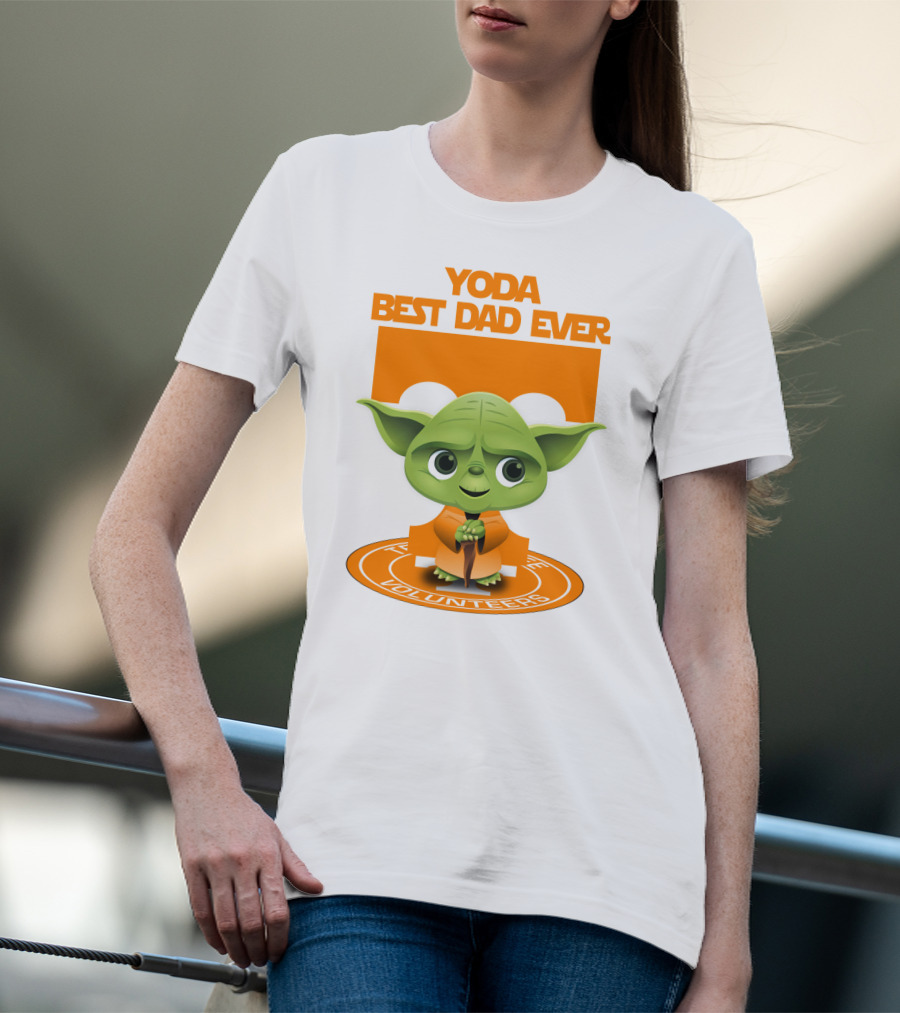 Yoda Best Dad Ever Tennessee Volunteers T-Shirt