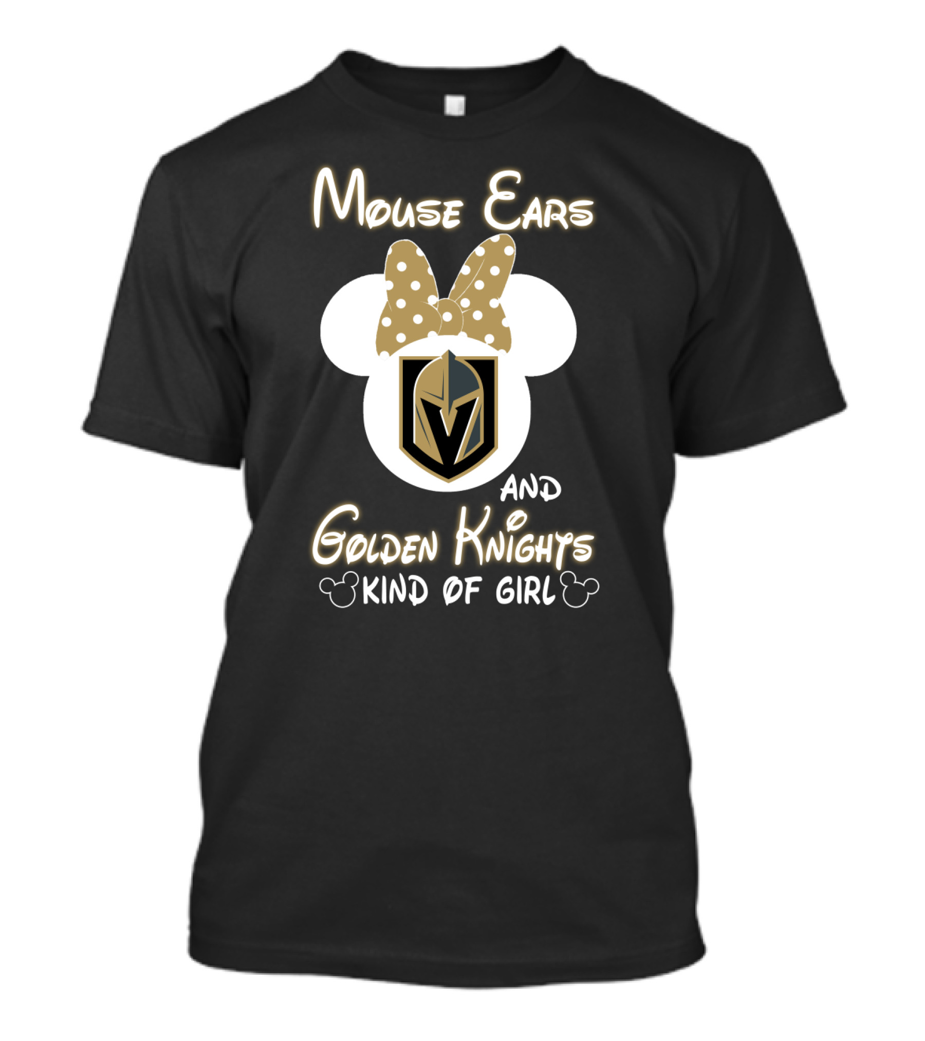 Mouse Ears Golden Knights Kind Of Girl T-Shirt