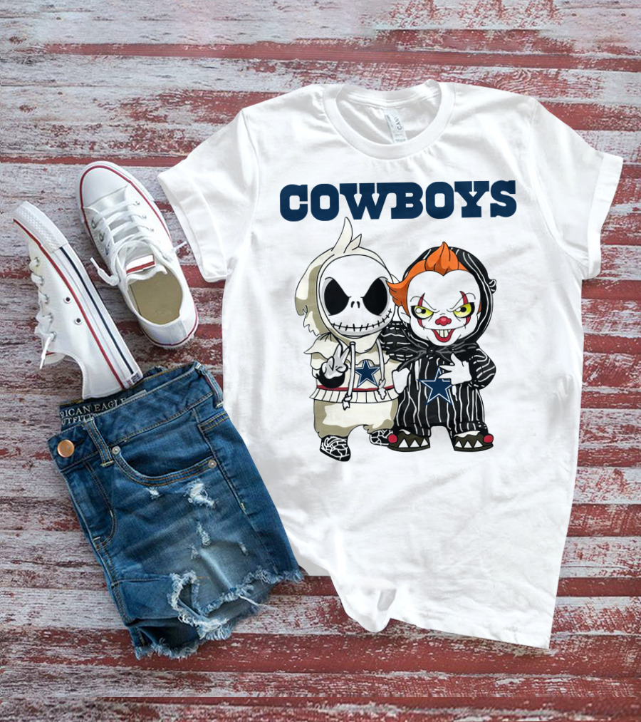 Cowboys Disney NFL Halloween Characters T-Shirt