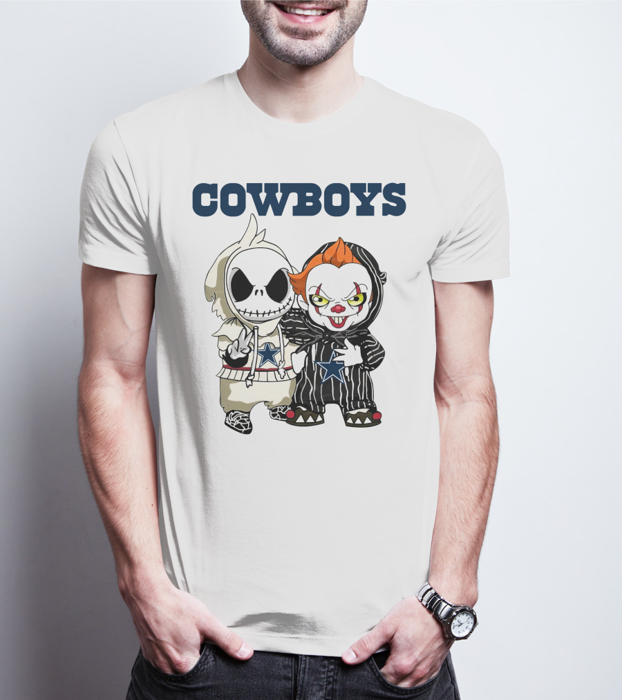 Cowboys Disney NFL Halloween Characters T-Shirt