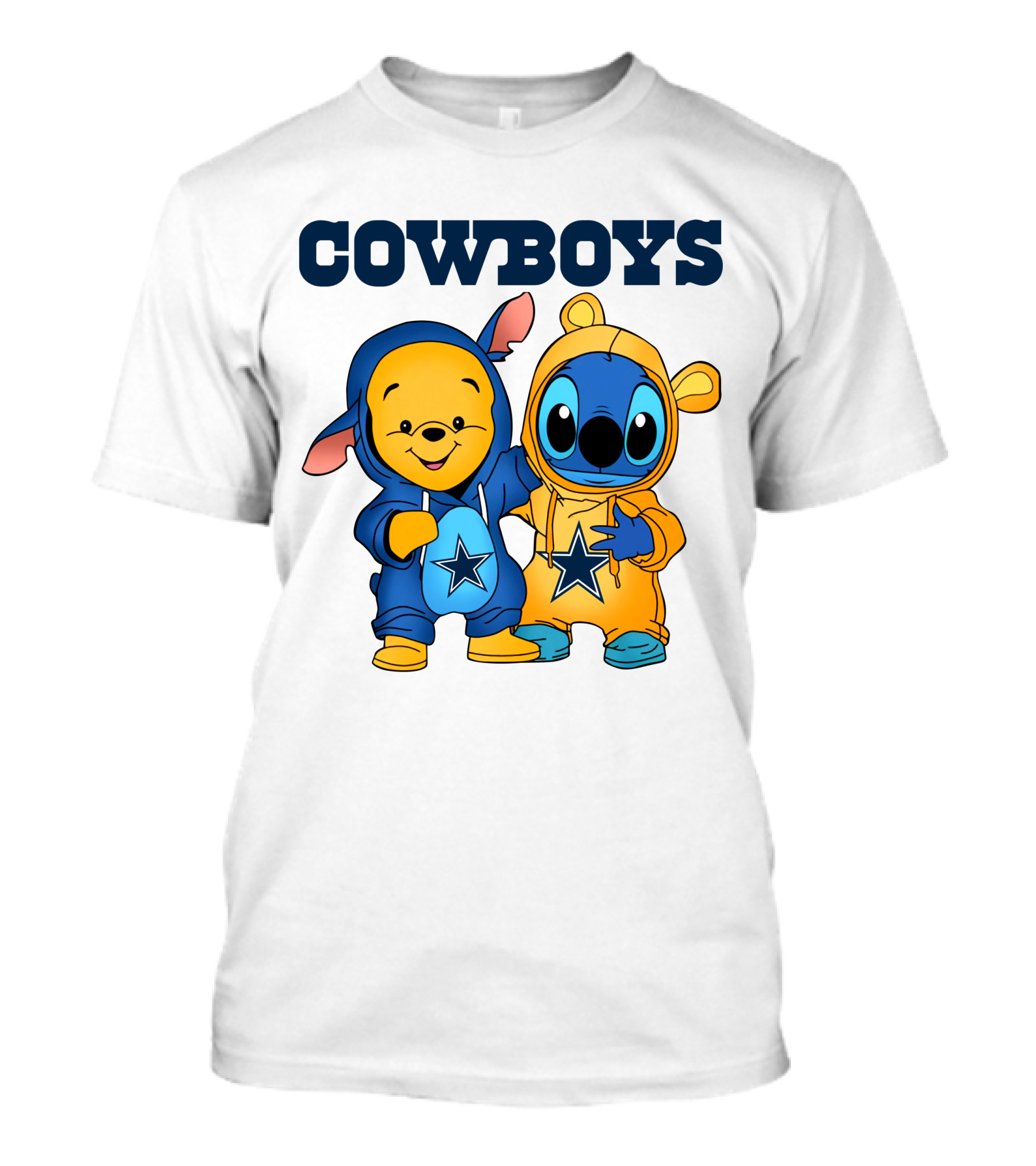 Cowboys Pooh Stitch Outfit T-Shirt