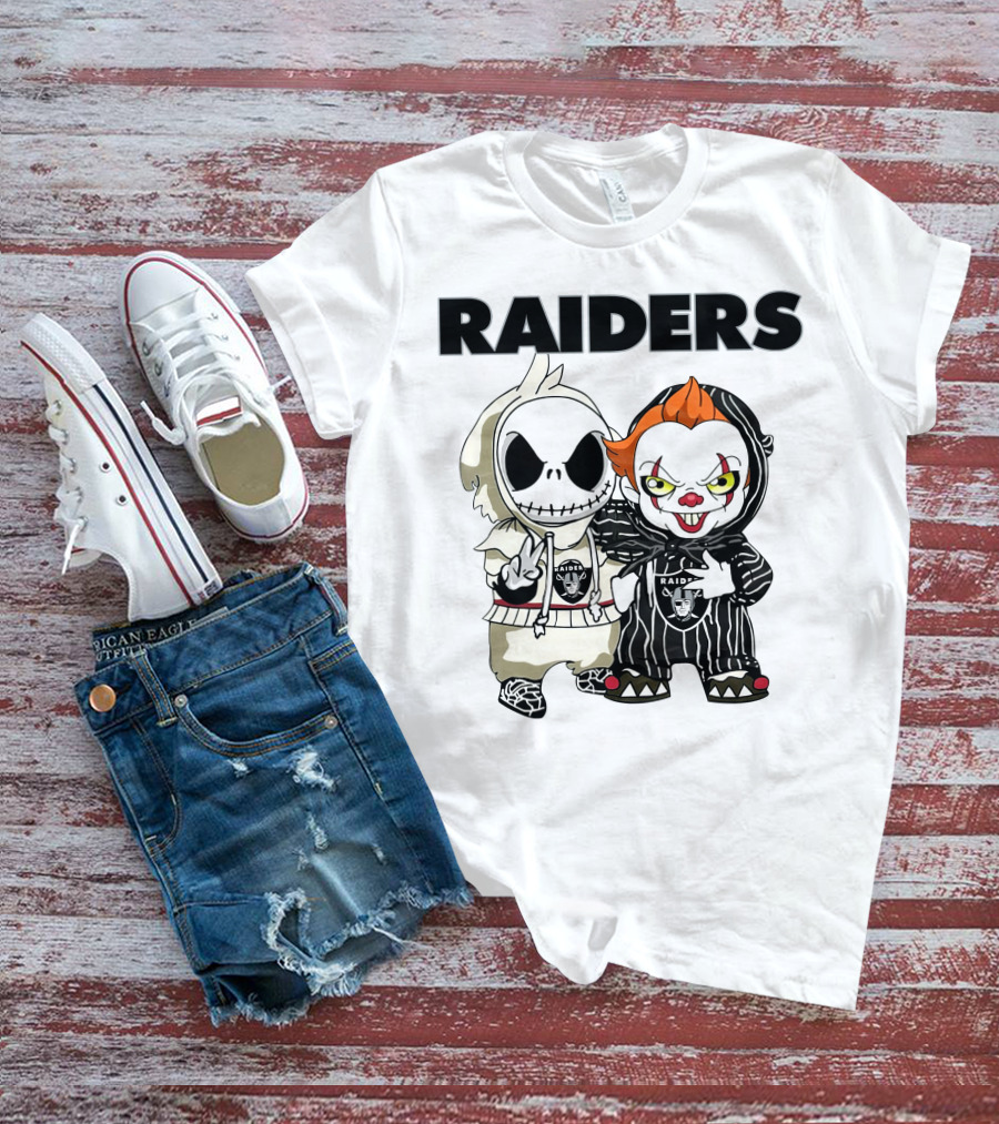 Raiders Jack-Pennywise Crossover Characters T-Shirt