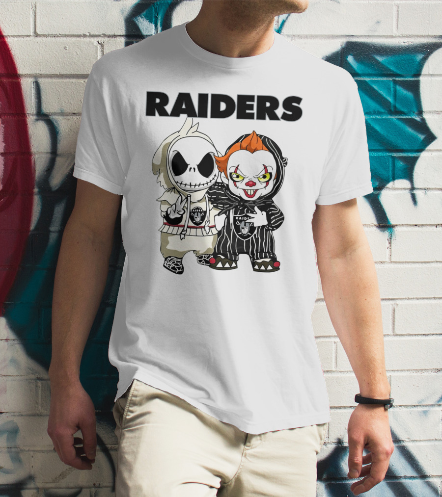 Raiders Jack-Pennywise Crossover Characters T-Shirt