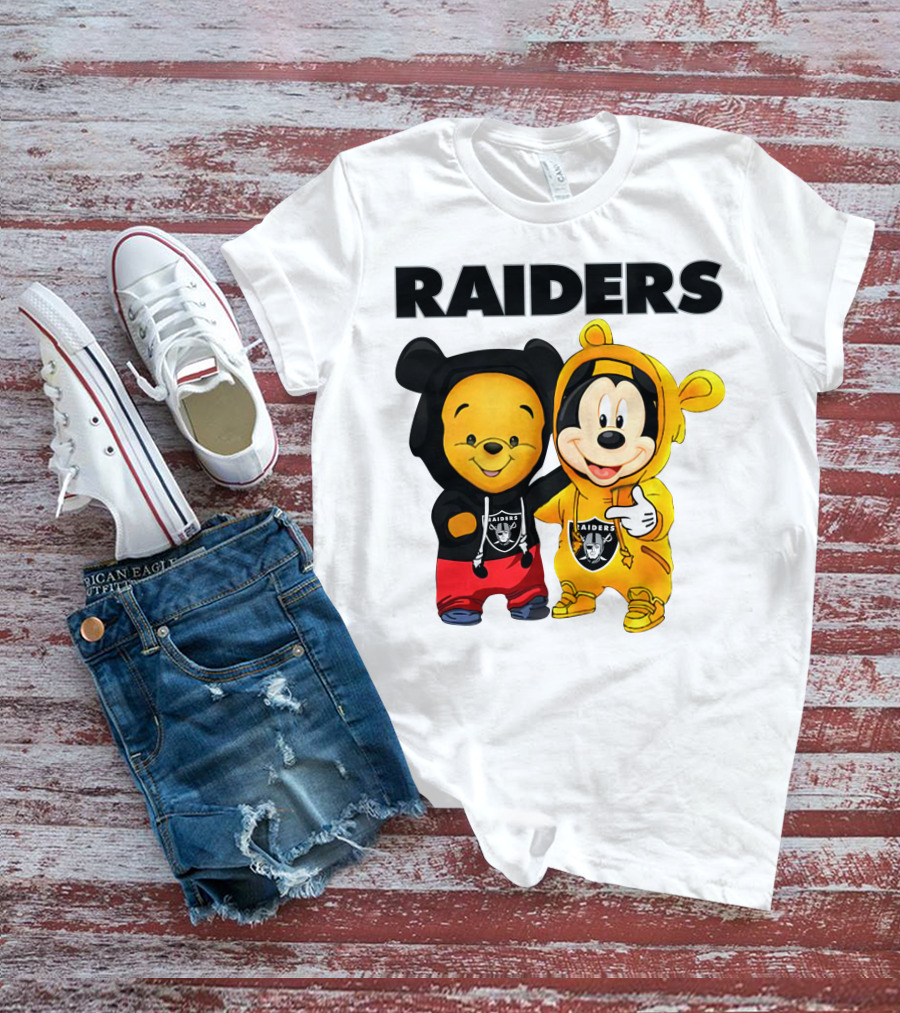 Raiders Pooh Mickey T-Shirt