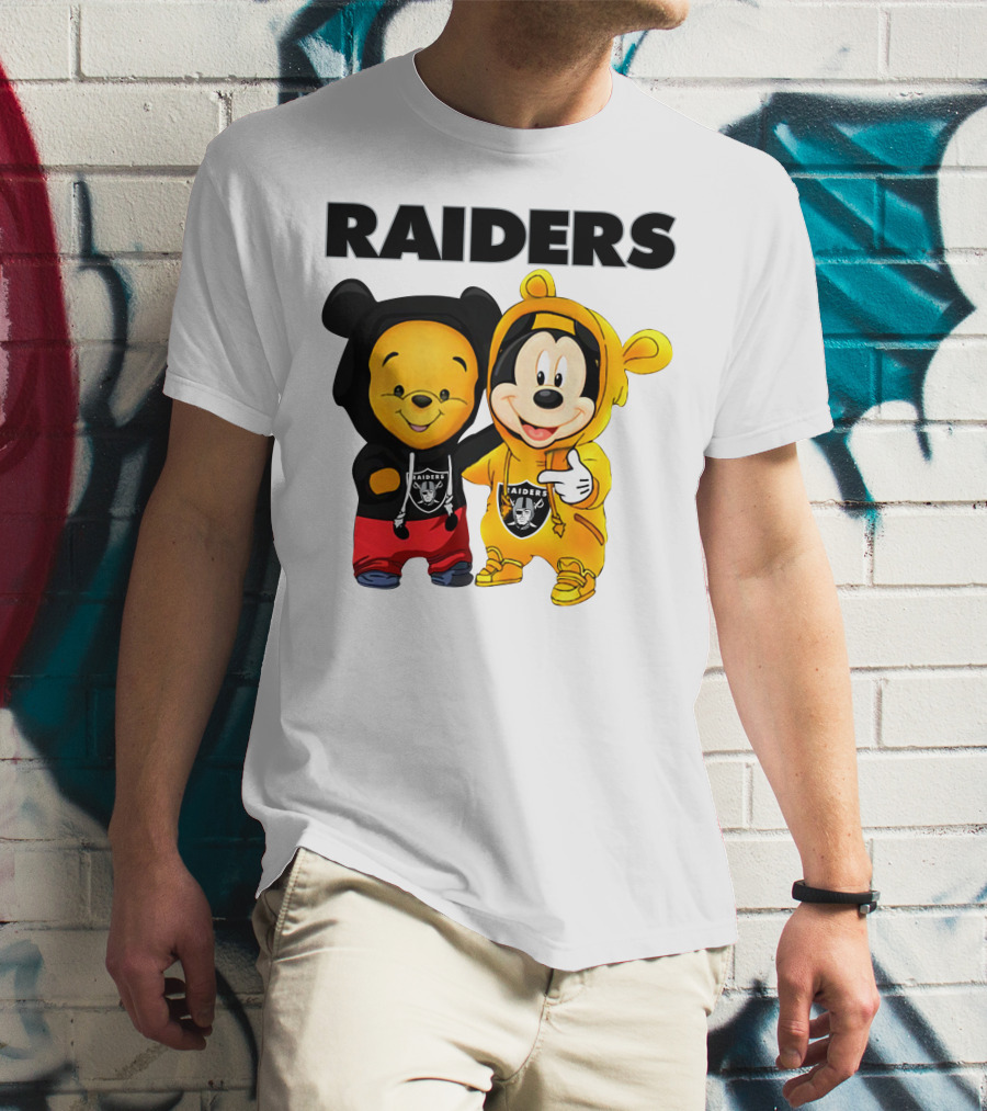 Raiders Pooh Mickey T-Shirt