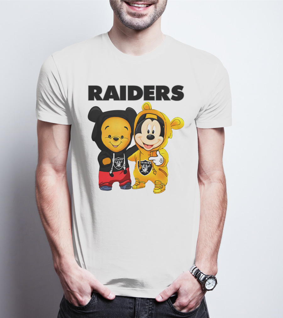 Raiders Pooh Mickey T-Shirt