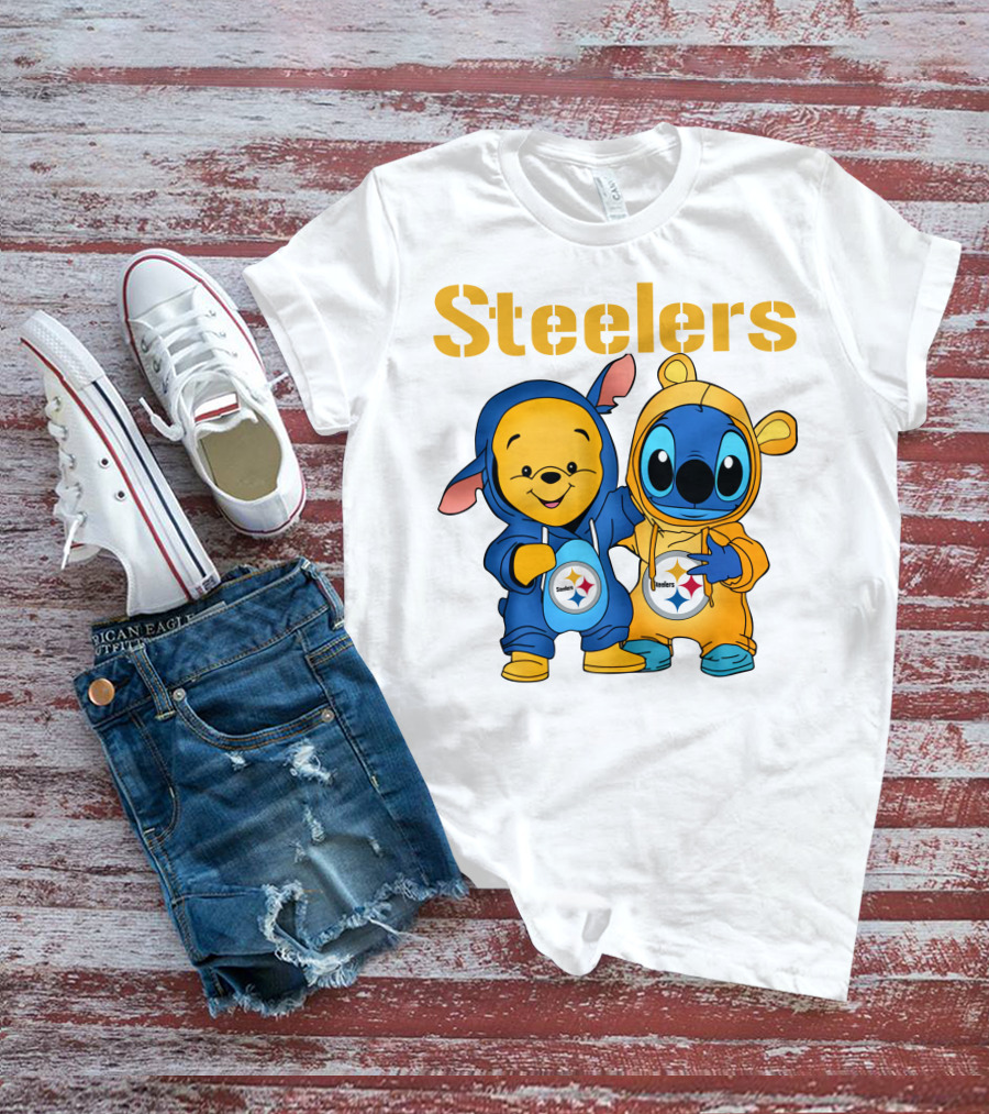 Steelers Pooh Stitch T-Shirt
