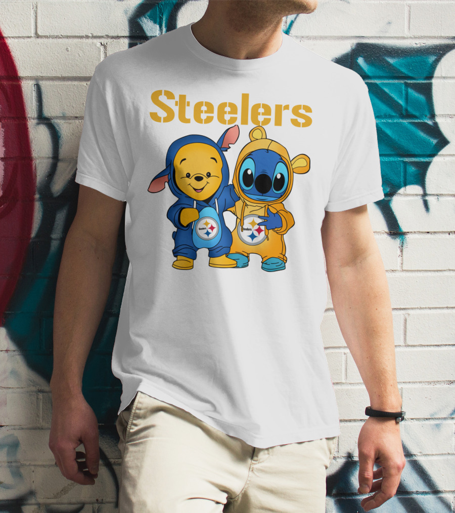 Steelers Pooh Stitch T-Shirt