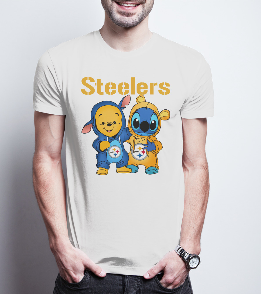Steelers Pooh Stitch T-Shirt