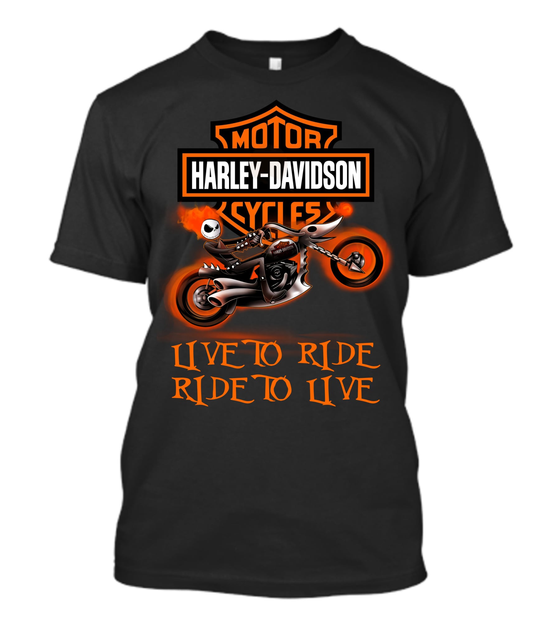 Harley Davidson Motor Cycles Live To Ride Ride To Live T-Shirt