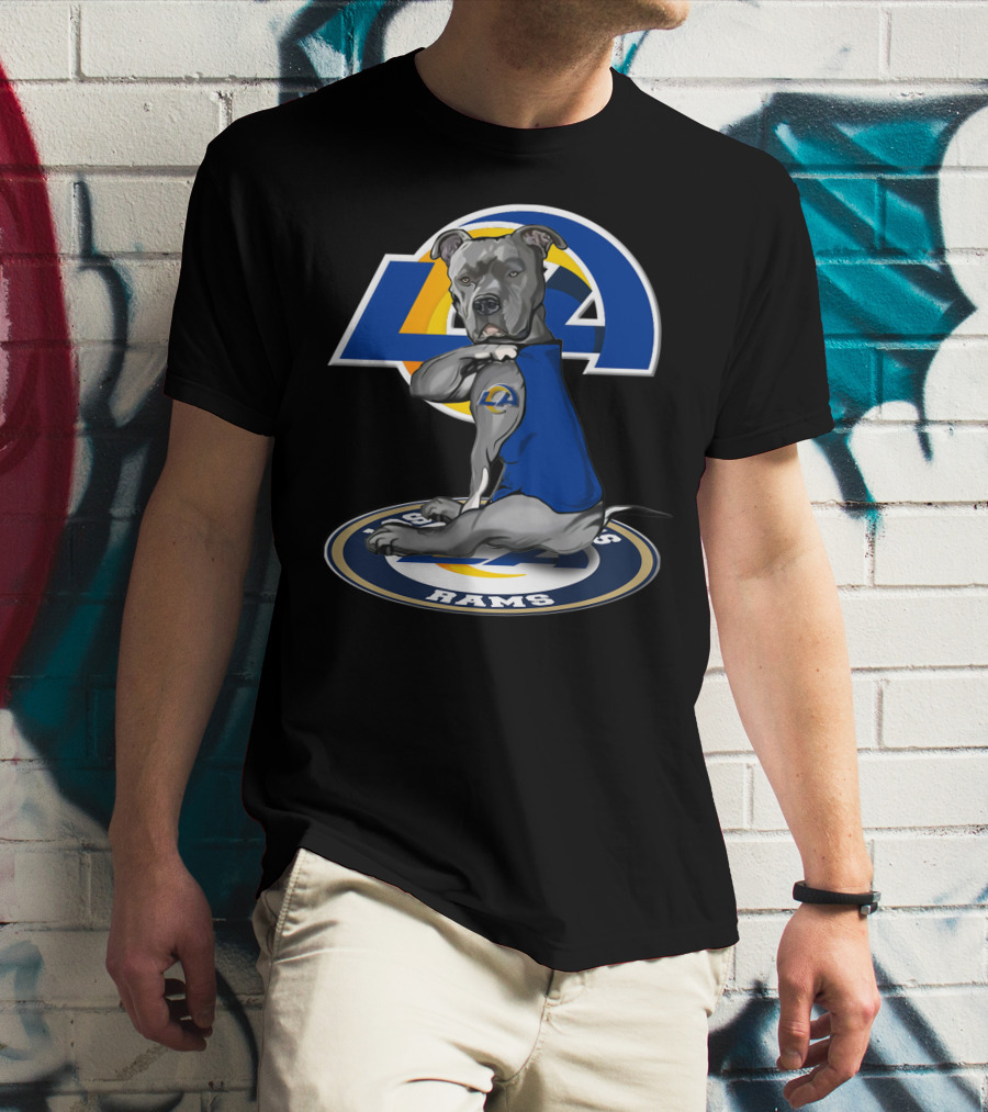 LA Rams Dog Mascot 26 Los Angeles Rams T-Shirt