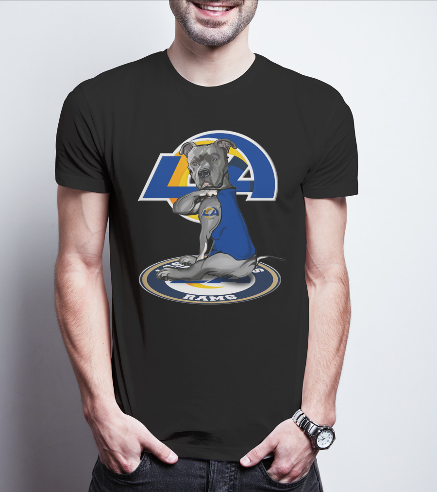 LA Rams Dog Mascot 26 Los Angeles Rams T-Shirt